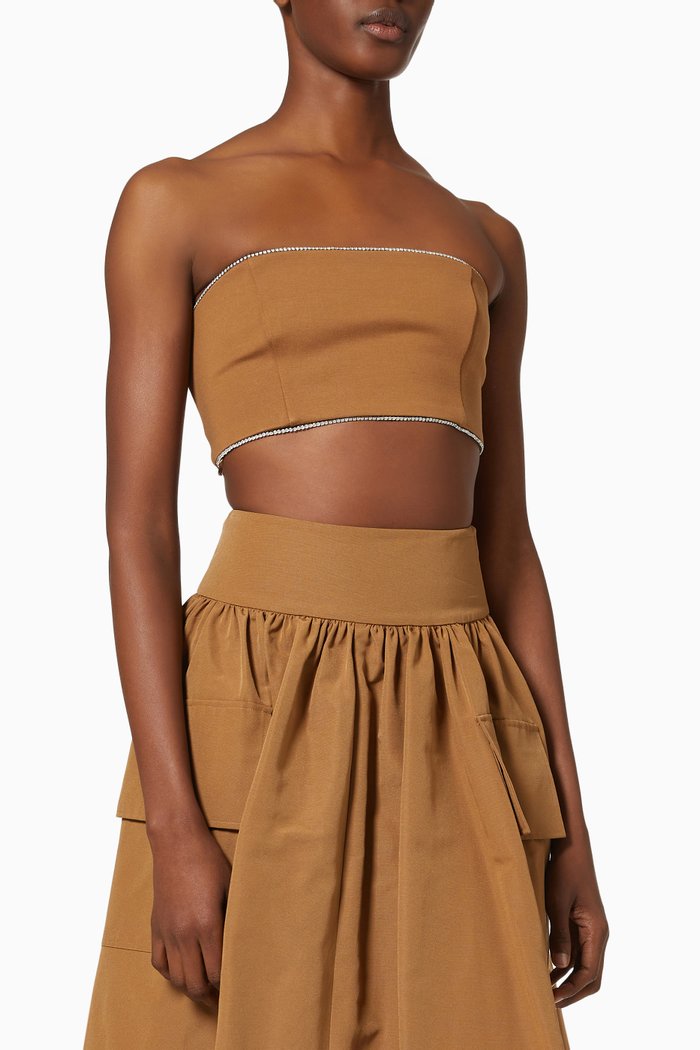 

Lilies Tube Top in Knit, Brown