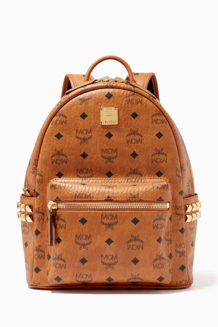 

Stark Side Studs Backpack in Visetos, 32cm/ 12.5", Brown