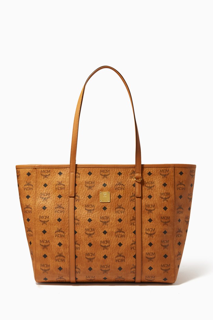 

Medium Toni E/W Shopper in Visetos, Brown