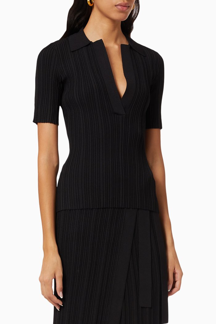 

Amelia Top in Knit, Black