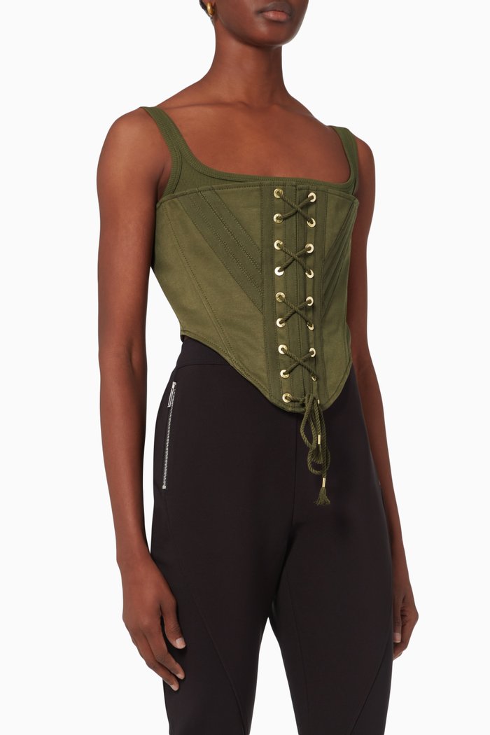 

Laced Utility Corset, Brown