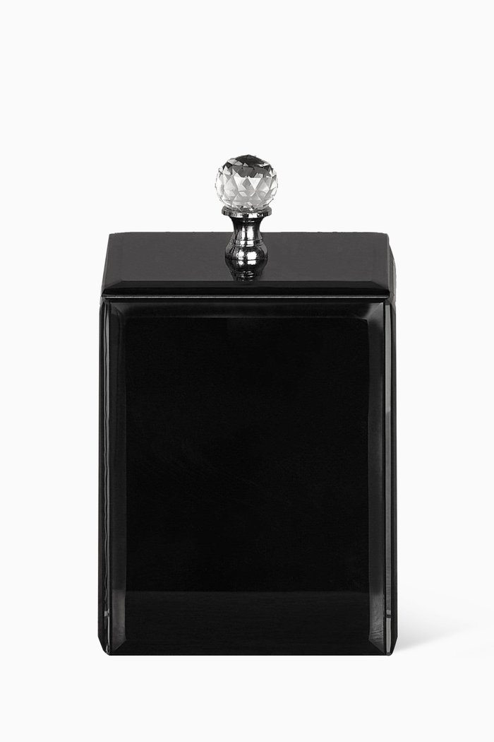 

Large Jewellery Box in Glass, Black