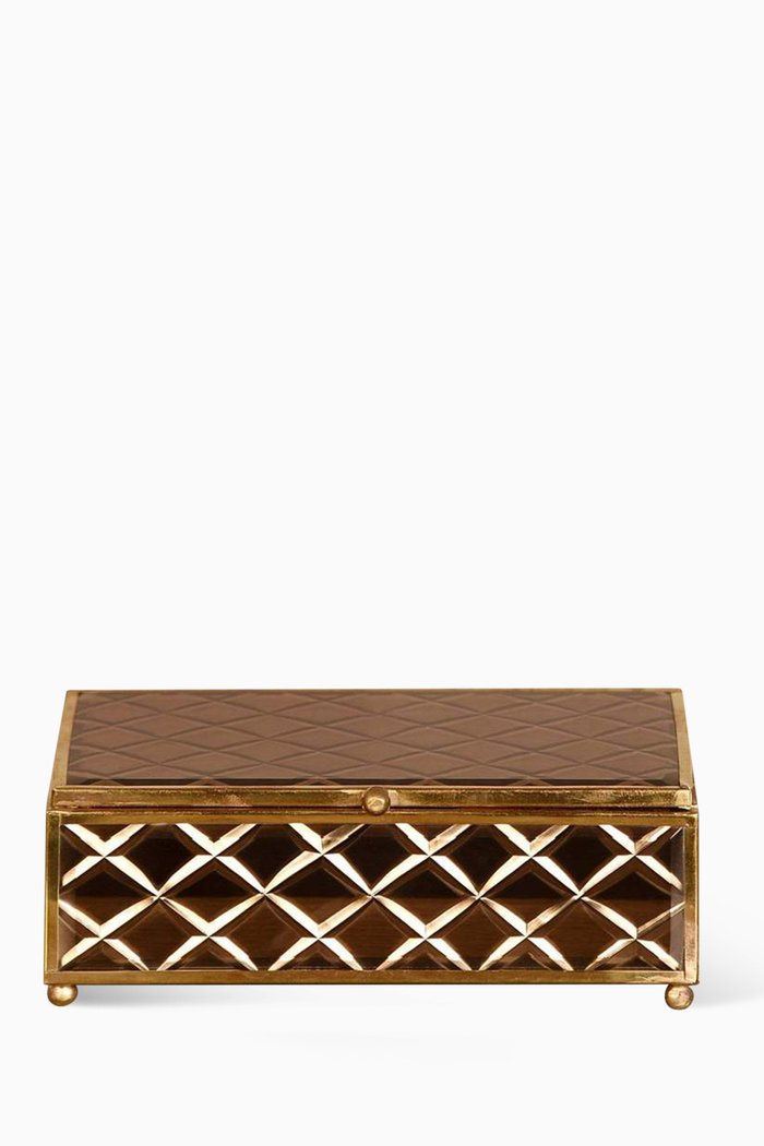

Small Jewellery Box in Glass, Black