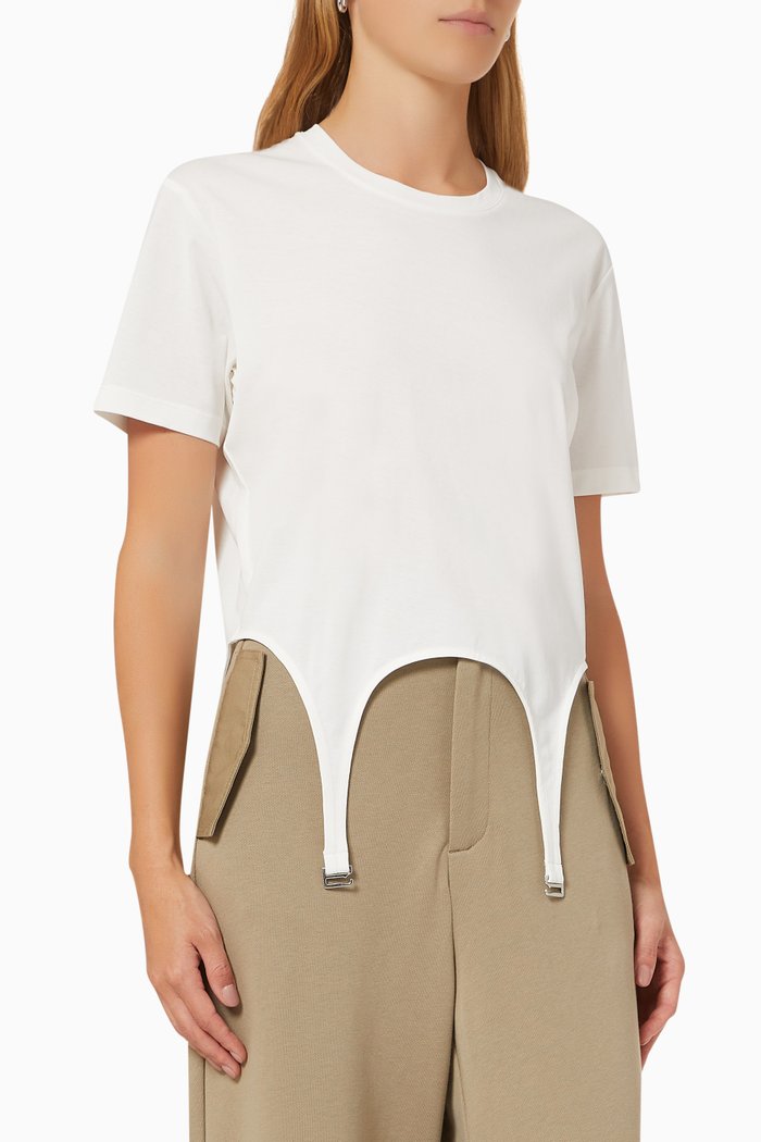 

Garter T-shirt in Cotton Jersey, Neutral