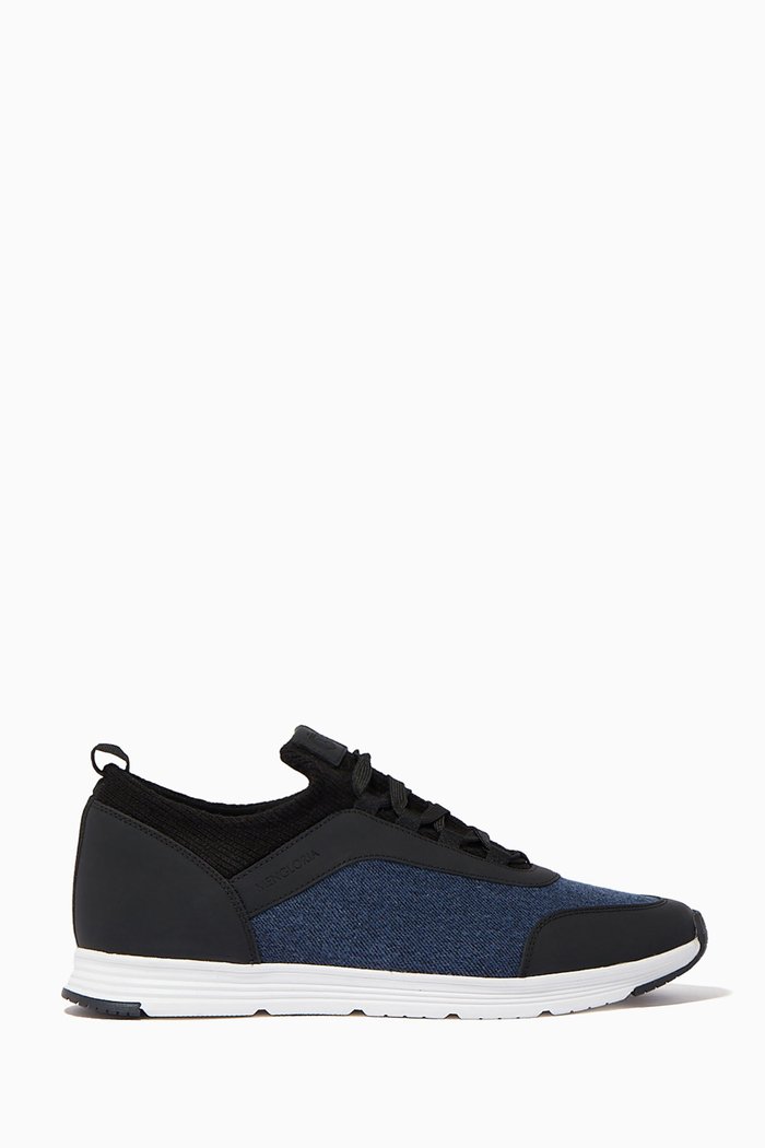

Glace Sneakers in Textile & Leather, Blue