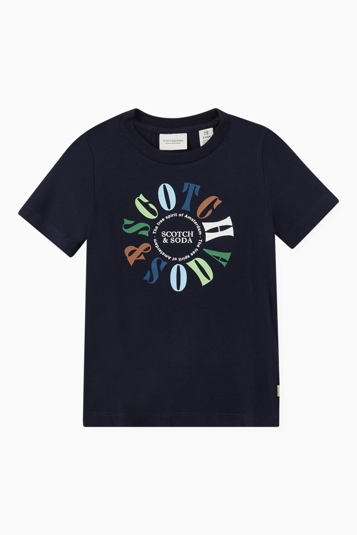 

Logo T-Shirt in Organic Cotton, Blue