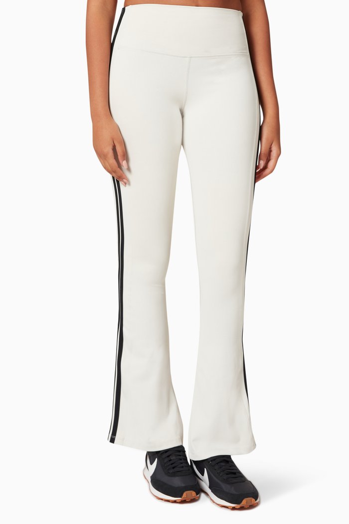 Raquel High Waist Airweight Techflex Flare Leggings, White