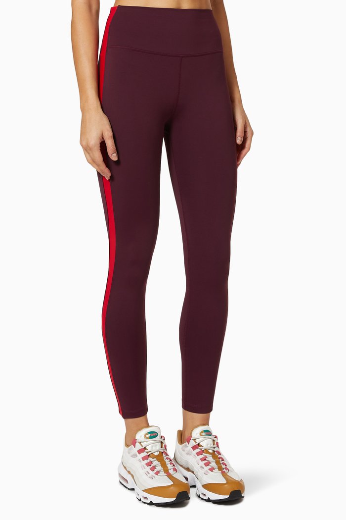 

Clare High Waist Techflex Leggings, 7/8, Burgundy