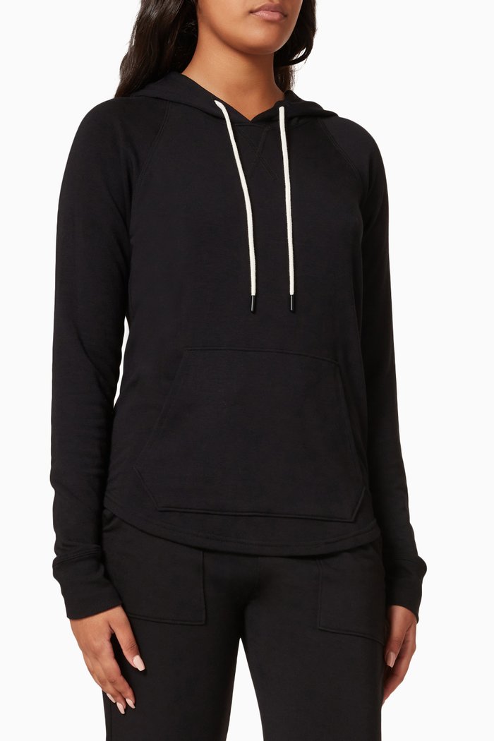 Warmup Fleece Hoodie, Black