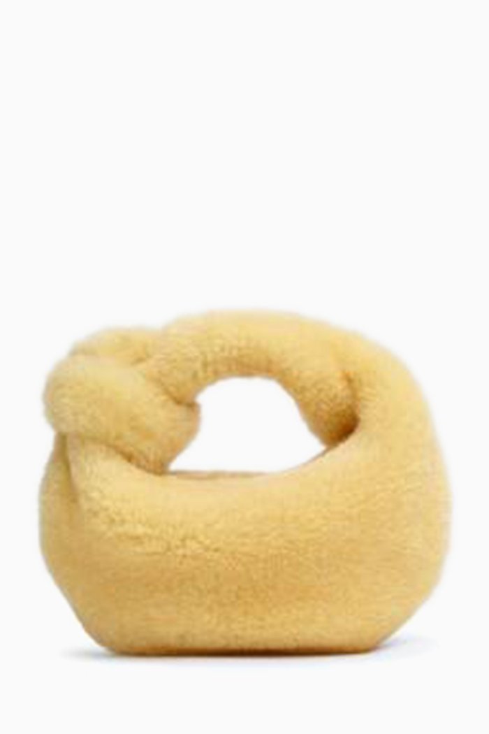 

Mini Jodie Bag in Shearling, Neutral
