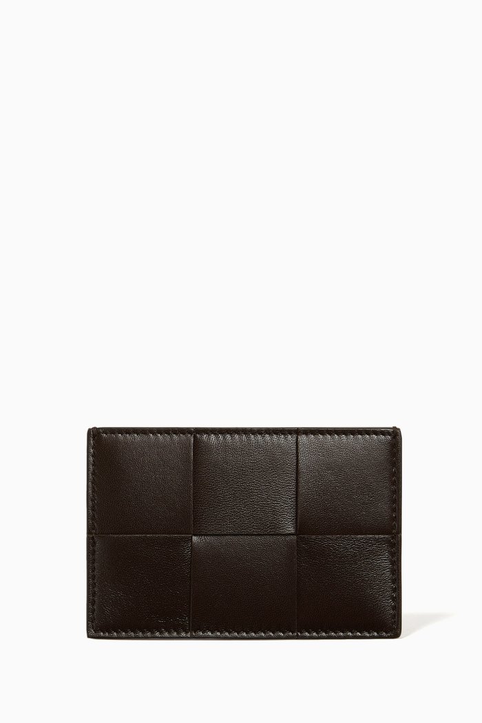

Card Case in Intrecciato Nappa, Brown