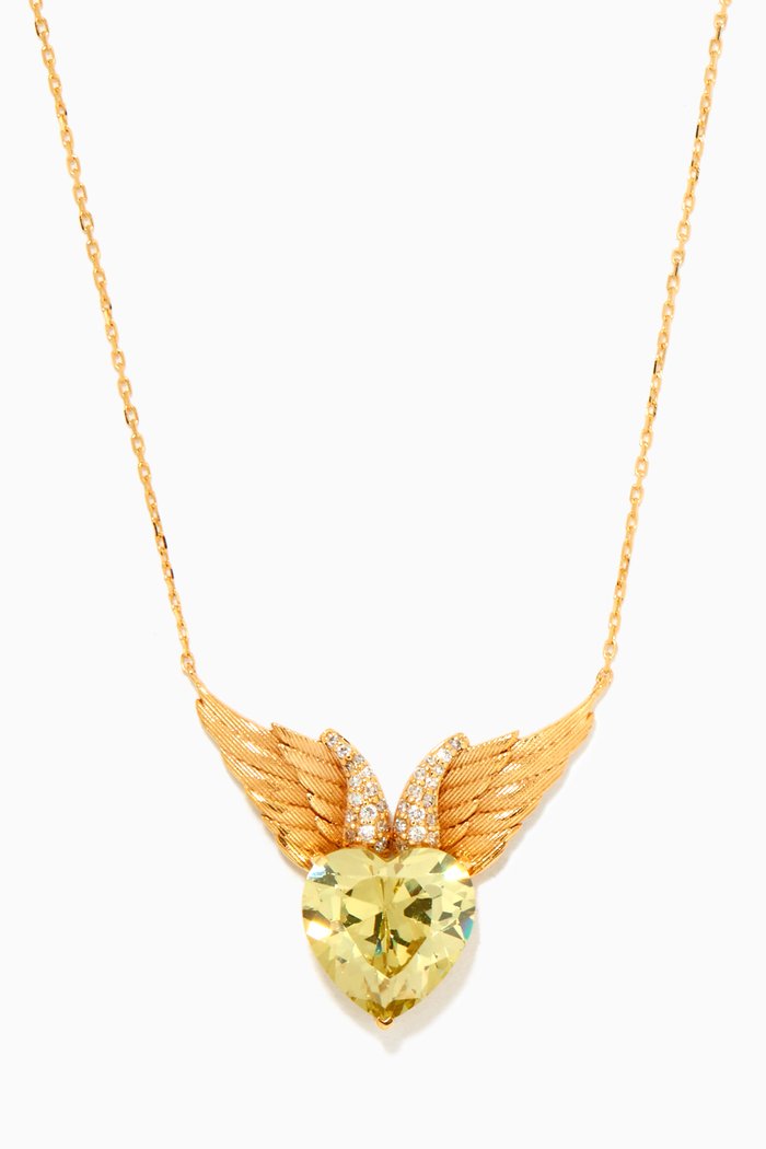 

Angel Heart Necklace in Yellow Gold