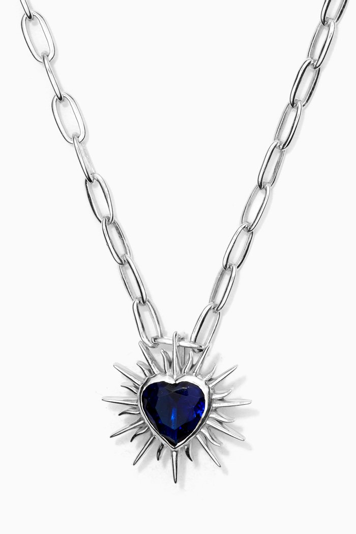 

Flaming Heart Necklace in Sterling Silver
