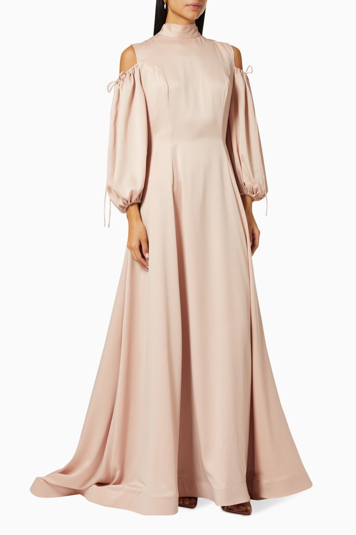 

Bow Gown in Satin, Gold