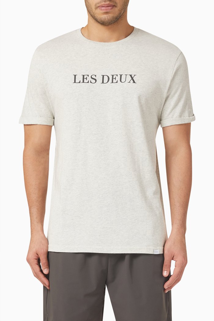 

Lens Logo T-shirt in Cotton Jersey, Grey