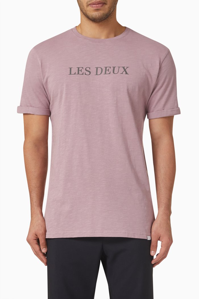 

Lens Logo T-shirt in Cotton Jersey, Purple