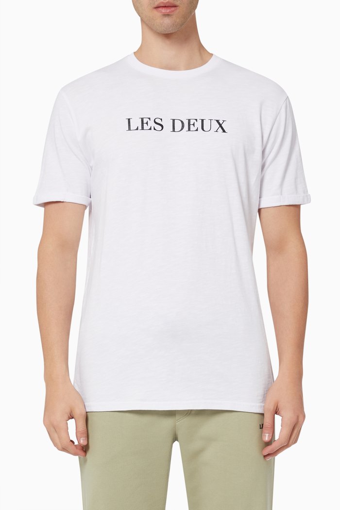 

Lens Logo T-shirt in Cotton Jersey, White
