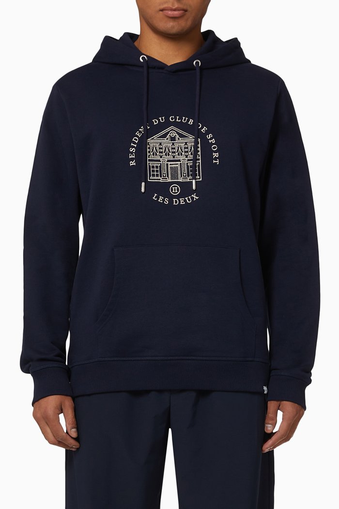 

Resident Hoodie in Cotton, Blue