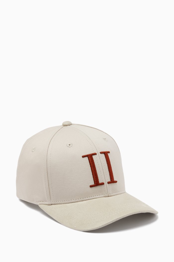 Baseball Cap II in Suede & Cotton, Neutral
