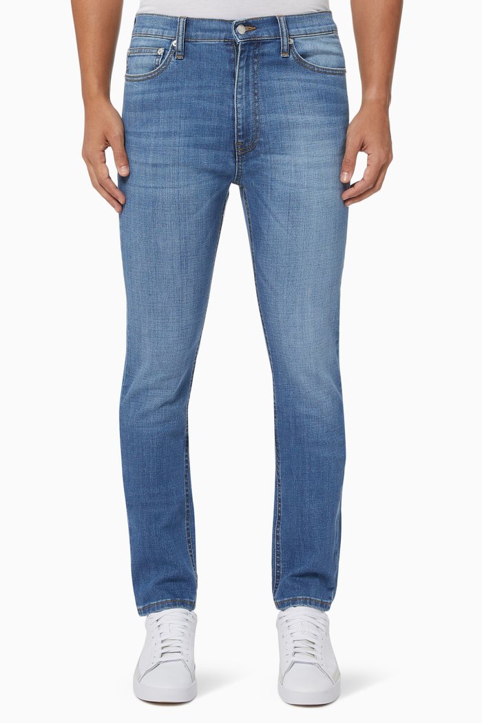 

Reed Slim Fit Jeans in Organic Cotton Denim, Blue