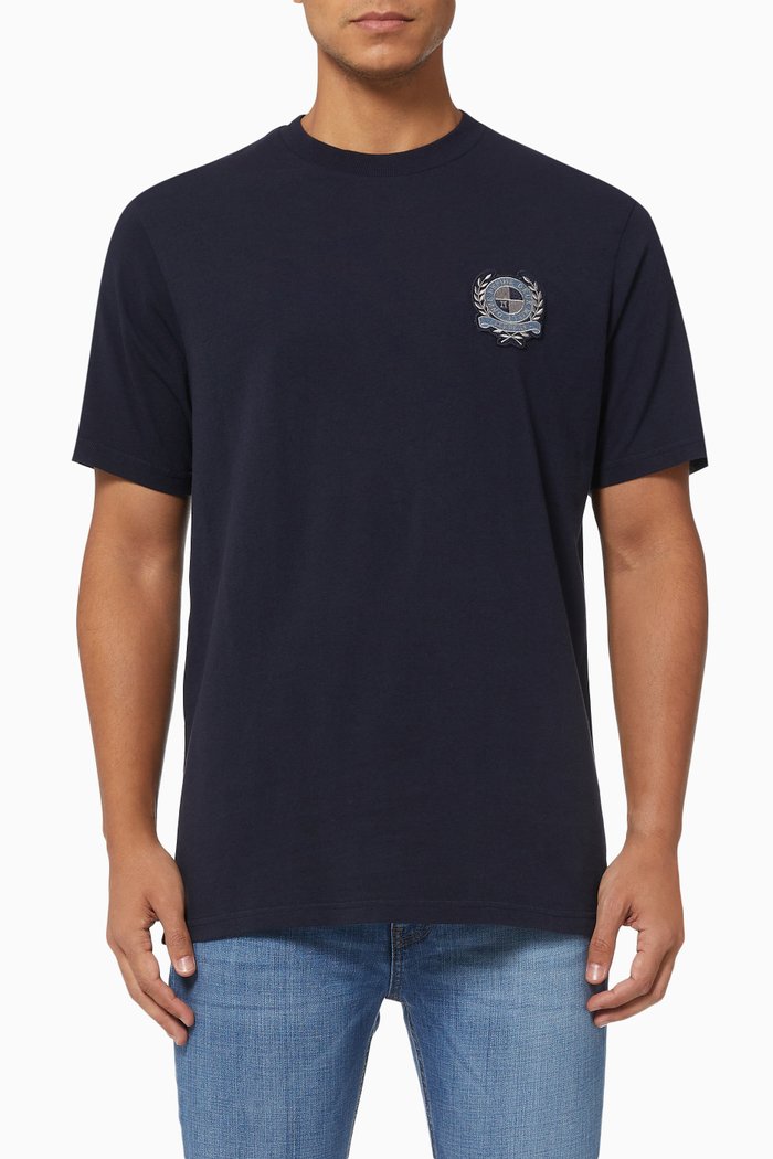 

Depuis T-shirt in Cotton & Wool Blend, Blue