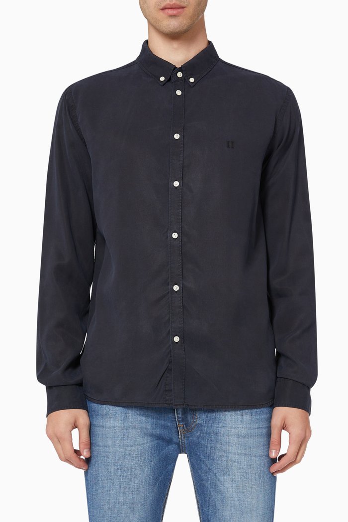 

Christoph Dobby Shirt in Tencel Twill, Blue