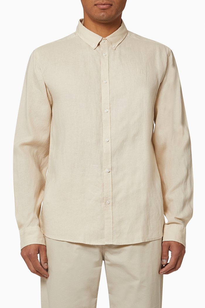 

Christoph B.D. Shirt in Linen, Neutral