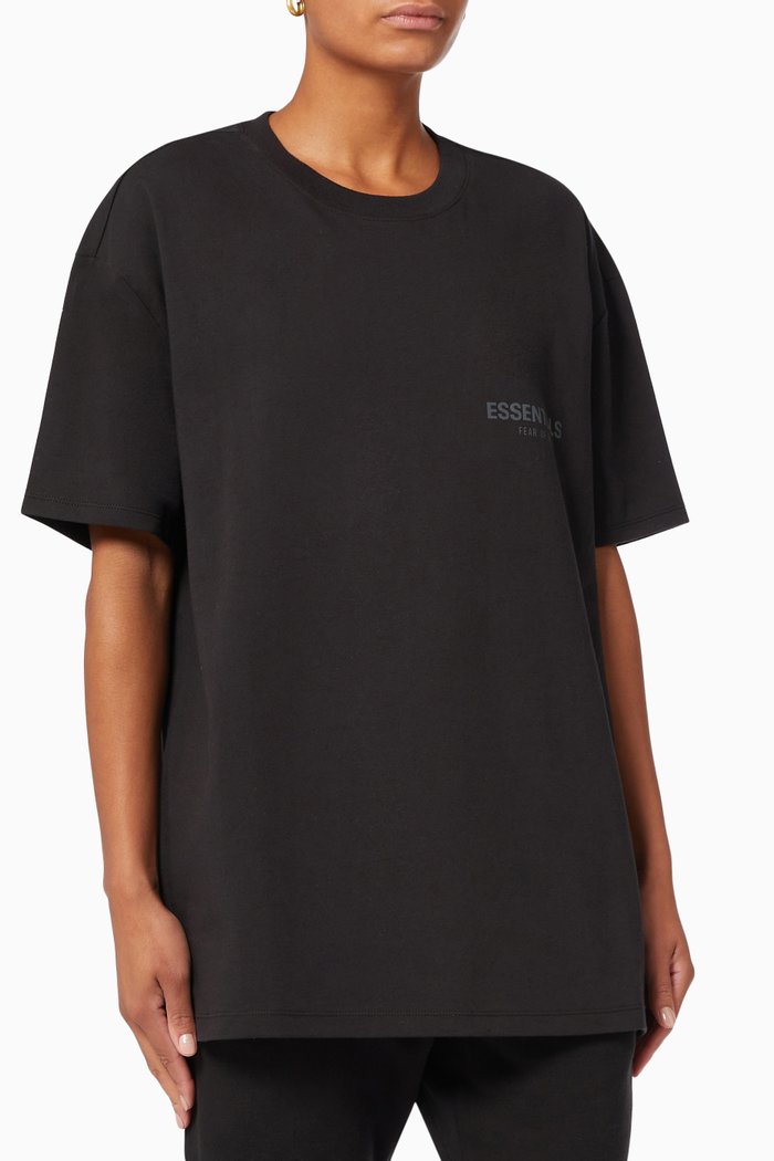 

Short Sleeve T-shirt in Jersey, Black