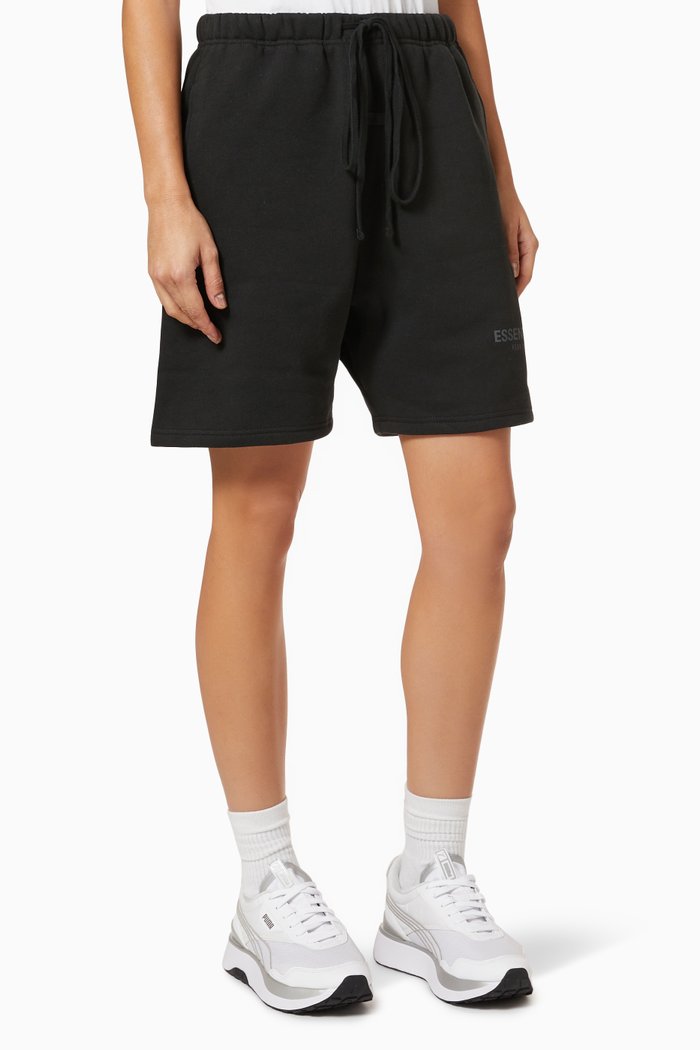 

Sweatshort in Cotton, Black