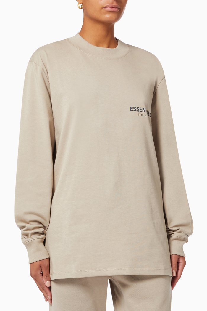 

Long Sleeve T-shirt in Jersey, Neutral