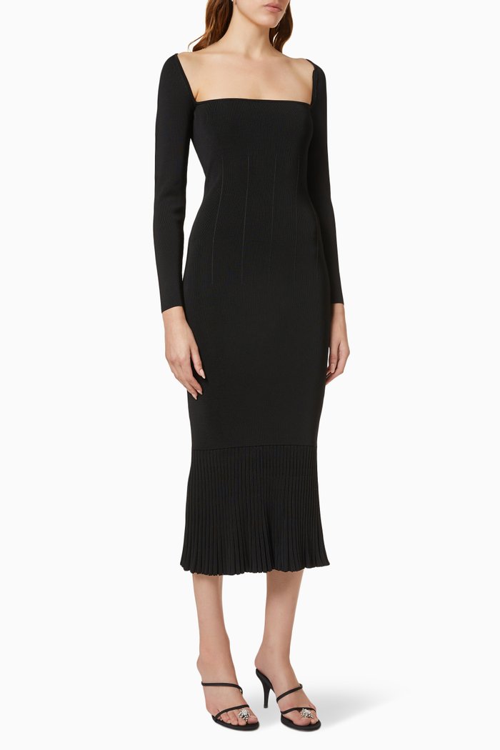 

Atalanta Long Sleeve Dress, Black