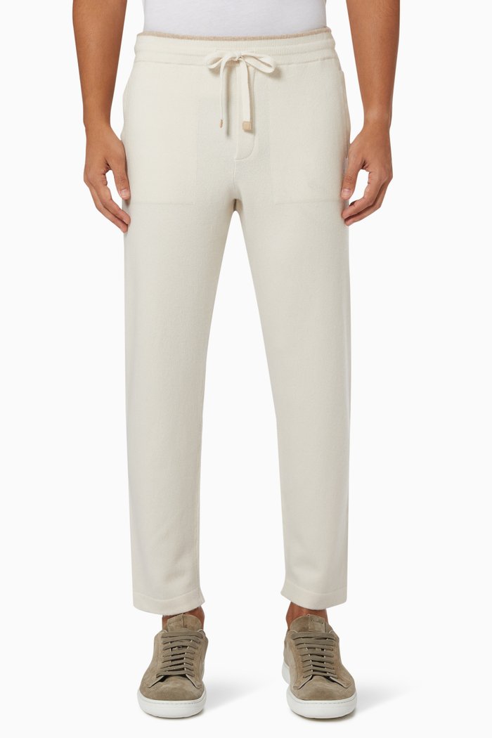 

Joggers in Wool Cashmere, Neutral