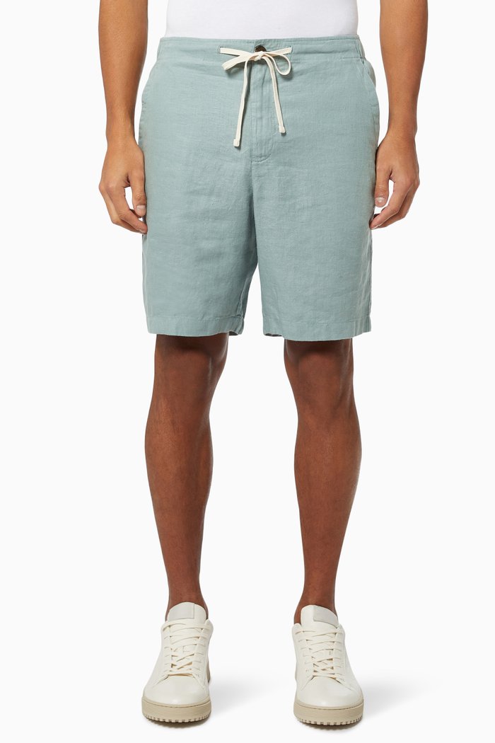 Lightweight Shorts in Hemp, Green
