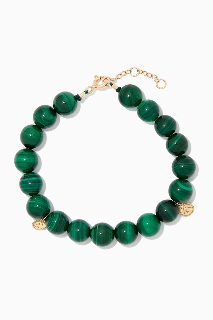 

Cinta Malachite Bracelet in 18kt Yellow Gold