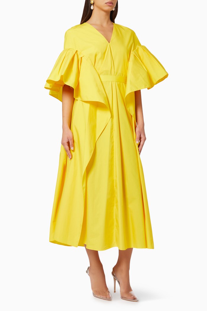 

Tayari Dress in Cotton, Yellow