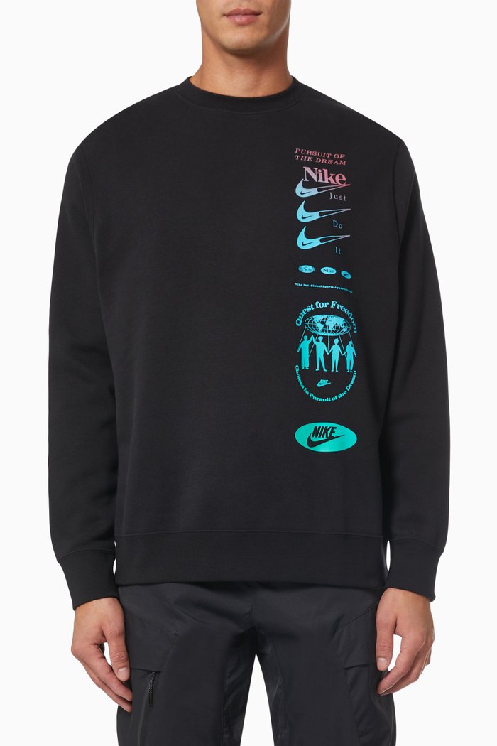

DNA Sweatshirt in Fleece, Black