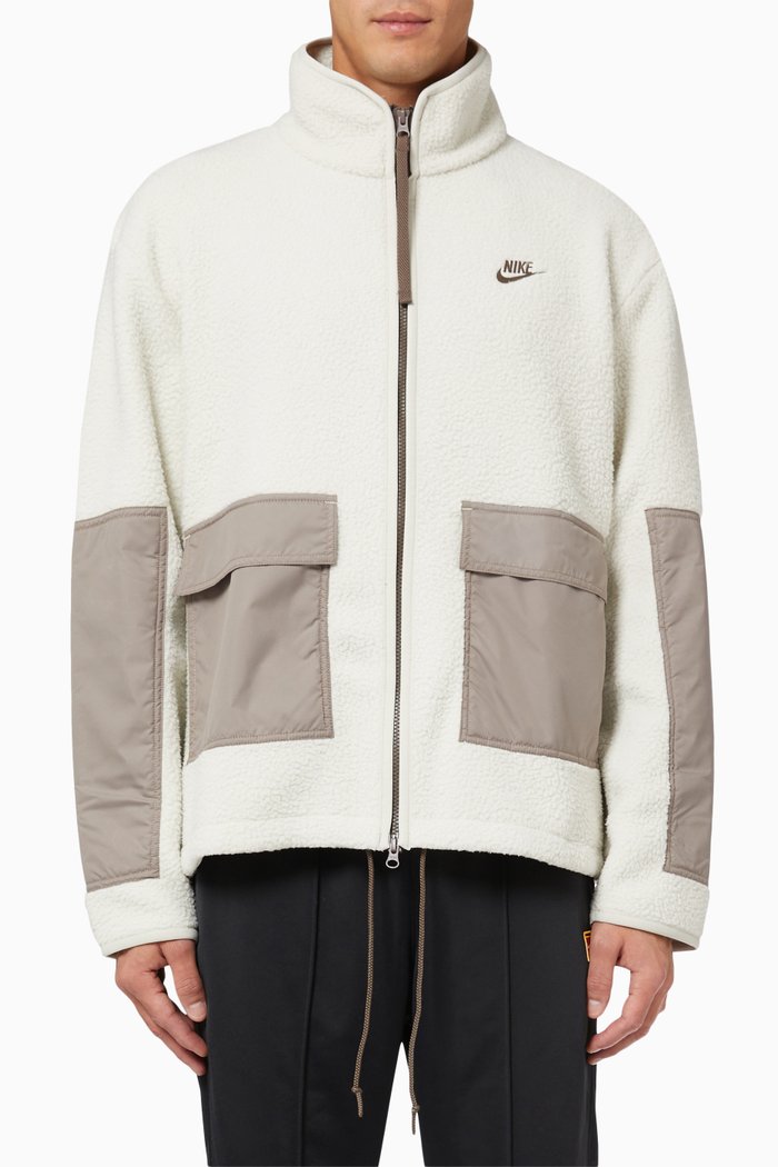 

Long Sleeve Jacket in Soft Fleece, Grey