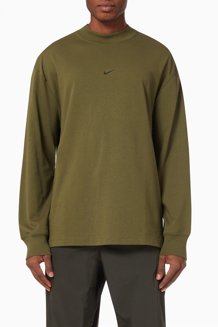 

Sportswear Style Essentials Top in Cotton, Green