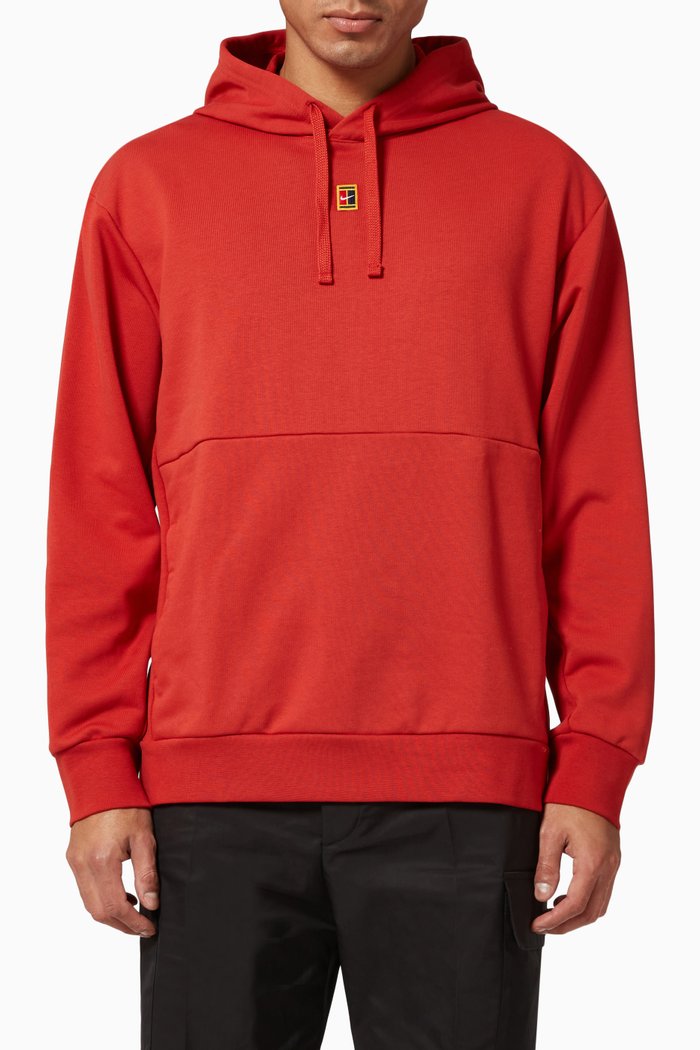 

Heritage Hoodie in Winter Fleece, Red
