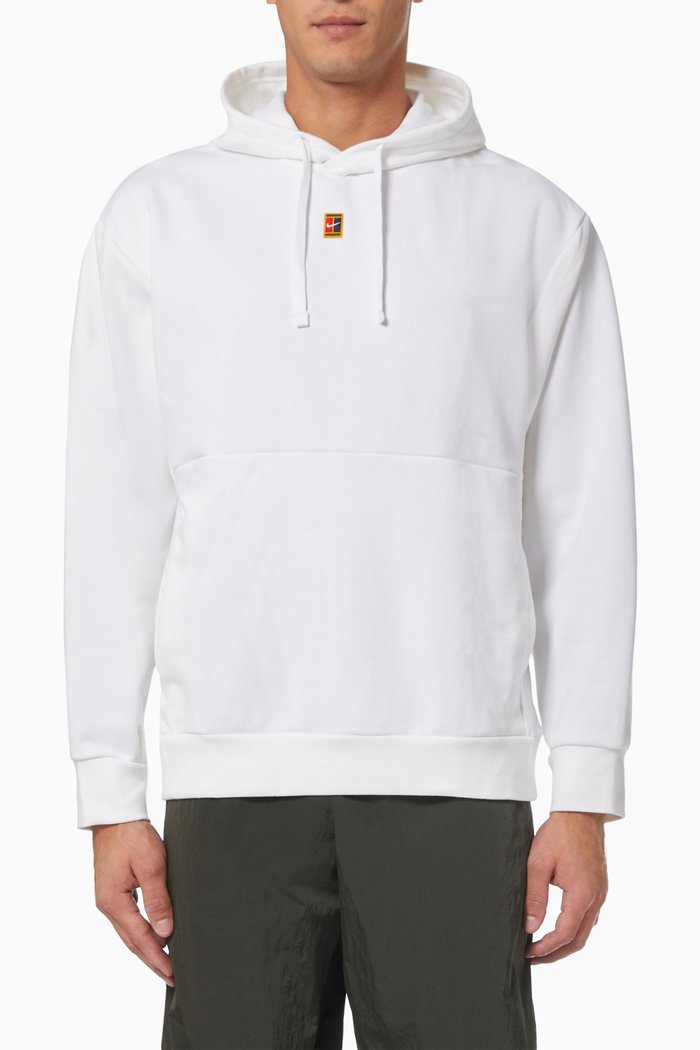 

Heritage Hoodie in Winter Fleece, White