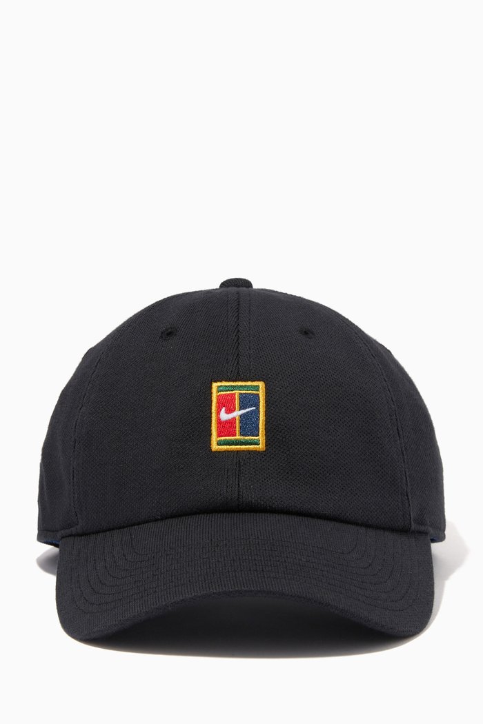 

Court Heritage 86 Tennis Hat in Cotton Knit, Black