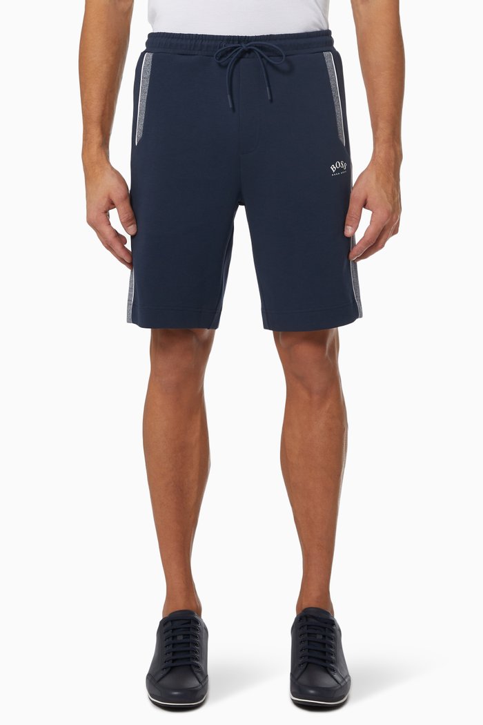 

Logo Tape Shorts in Cotton, Blue