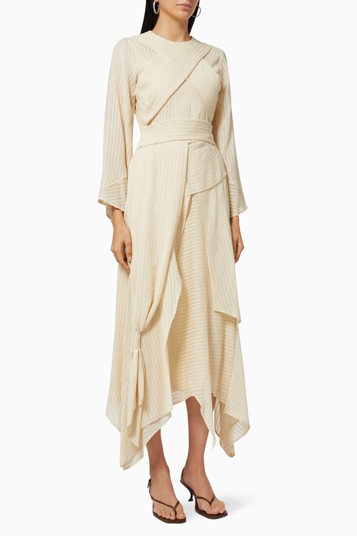 

Layered Midi Dress, Yellow
