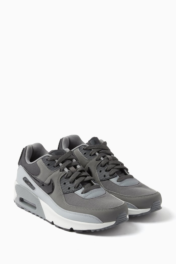 Air Max 90 LTR Sneakers in Leather, Grey