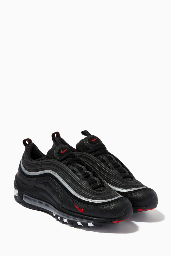 

Air Max 97 Sneakers in Faux Leather, Black