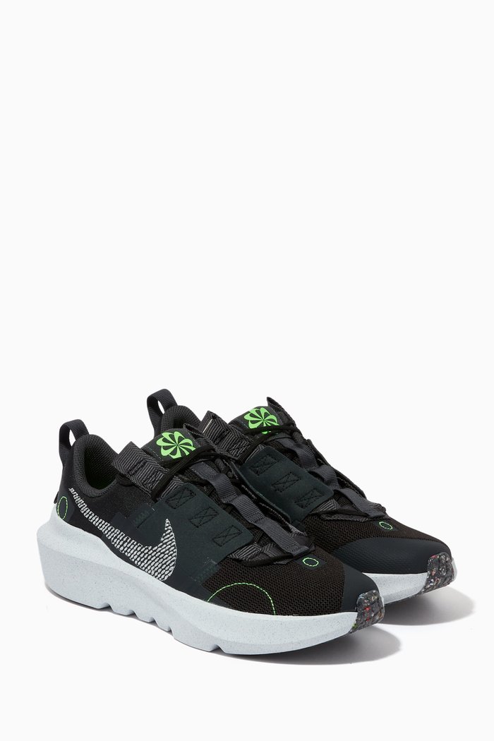

Crater Impact Sneakers in Recycled Textile, Black