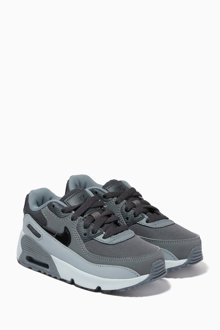 

Air Max 90 Sneakers in Leather, Grey