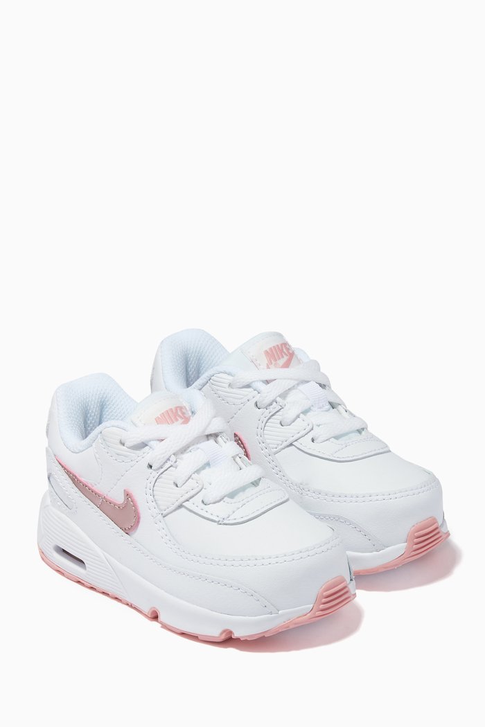 

Air Max 90 Sneakers in Leather, White