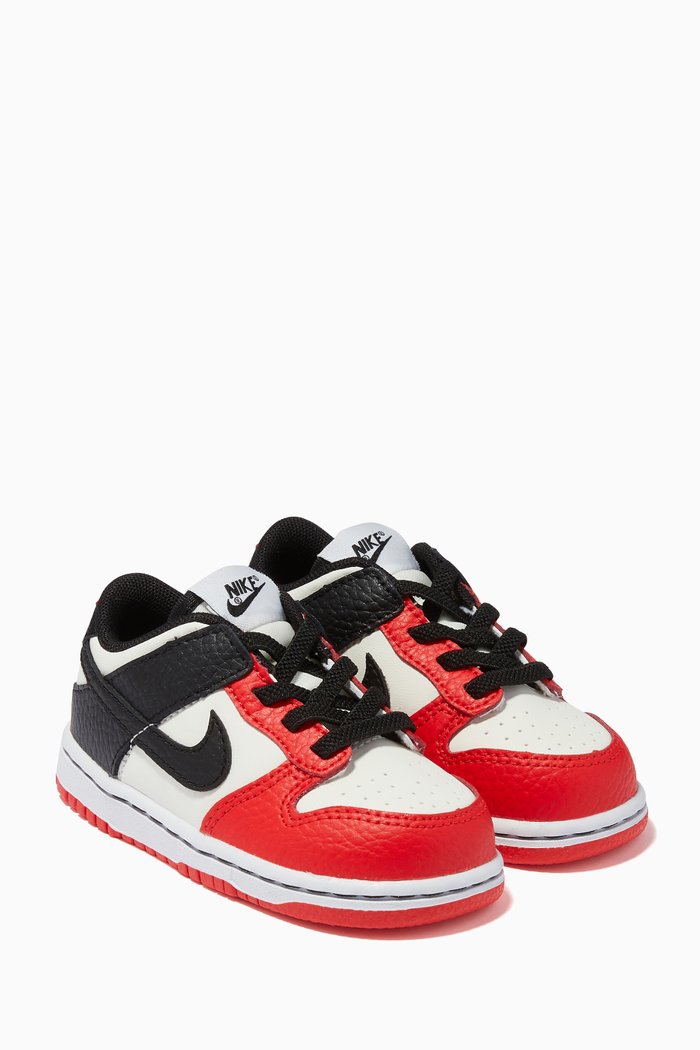 

Dunk Low Sneakers in Leather, Multicolour
