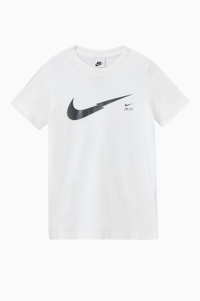 

Sportswear Zigzag T-shirt in Cotton Jersey, White